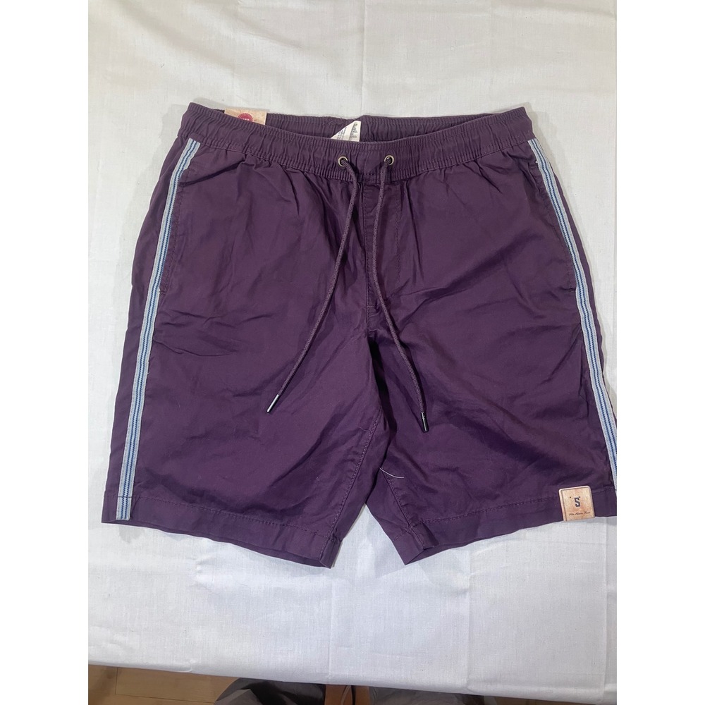 Urban Pipeline Mens Small Shorts Side Tape Pull On Purple Casual Flat Front